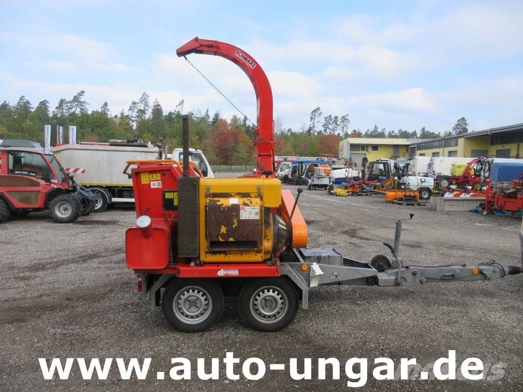 Dücker HM200 Tandemachse Holzhacker Hatz Diesel Häcksler 碎木機