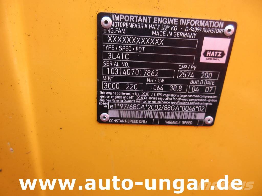 Dücker HM200 Tandemachse Holzhacker Hatz Diesel Häcksler 碎木機