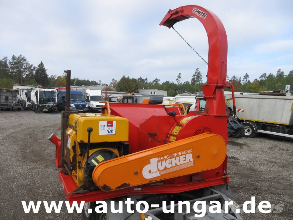 Dücker HM200 Tandemachse Holzhacker Hatz Diesel Häcksler 碎木機