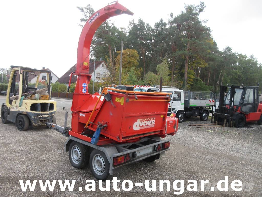 Dücker HM200 Tandemachse Holzhacker Hatz Diesel Häcksler 碎木機