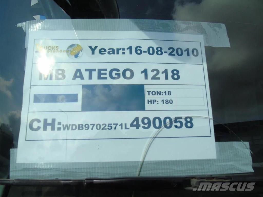 Mercedes-Benz Atego 1218 + euro 5 + lift Samochody ciężarowe ze skrzynią zamkniętą