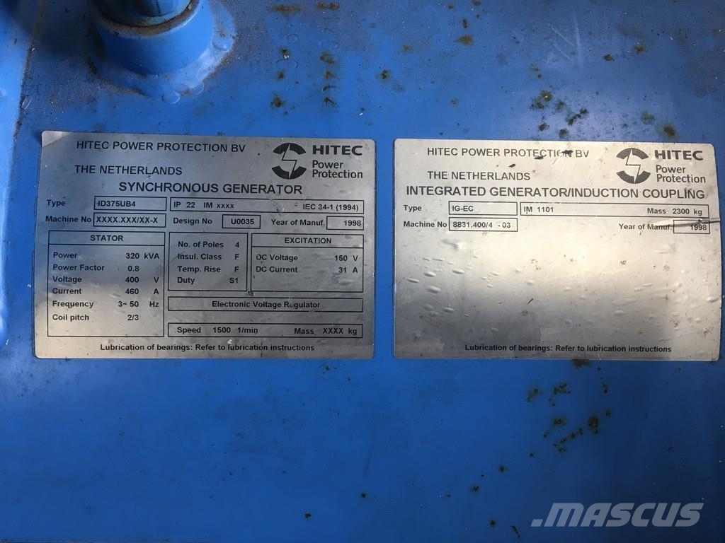 Detroit Diesel 8V92TA 8083-7405 GENERATOR 320KVA USED Diesel Generators