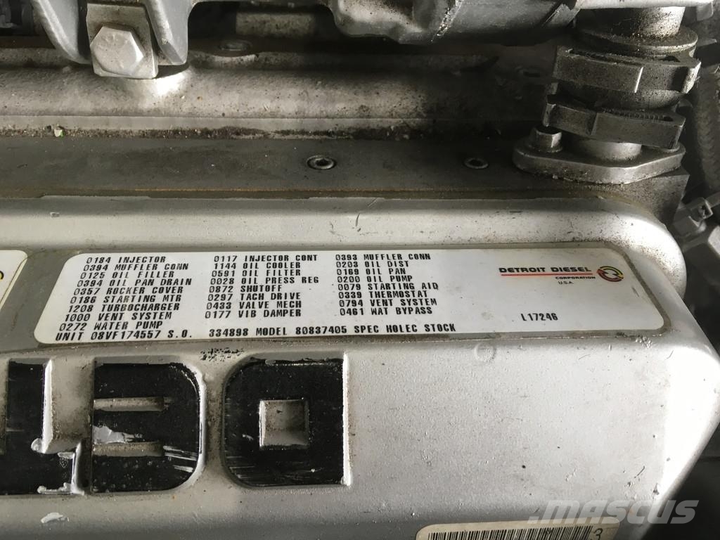 Detroit Diesel 8V92TA 8083-7405 GENERATOR 320KVA USED Diesel Generators