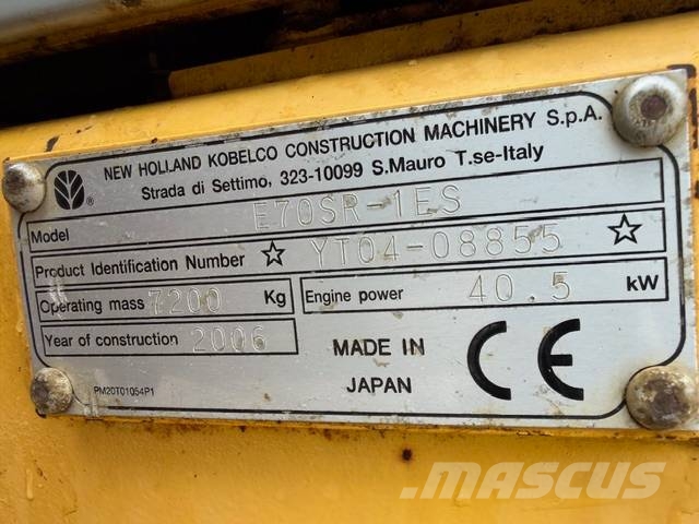 New Holland E 70 SR Midigraafmachines 7t - 12t