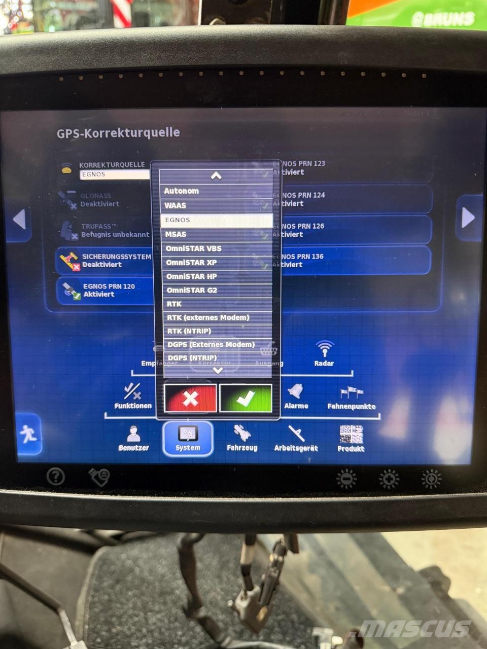 Massey Ferguson 7726 Dyna-6 GPS RTK FKH Load Sensing Traktoren