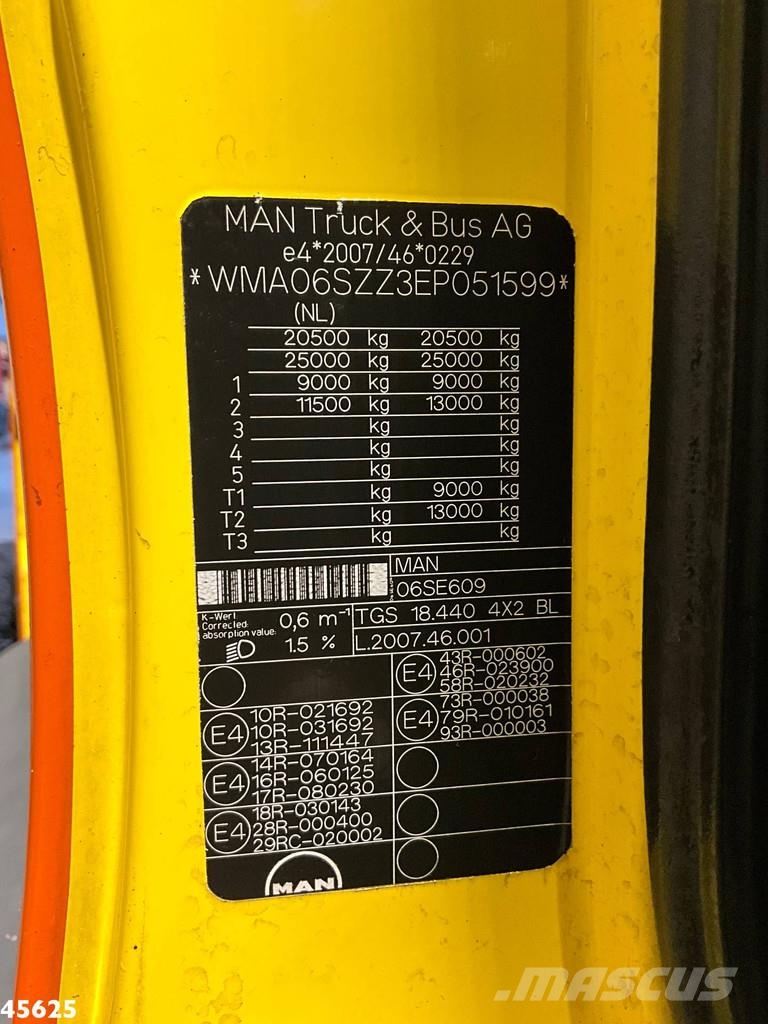 MAN TGS 18.440 Euro 6 Beam S9000 Wegdekreiniger links Sweeper trucks