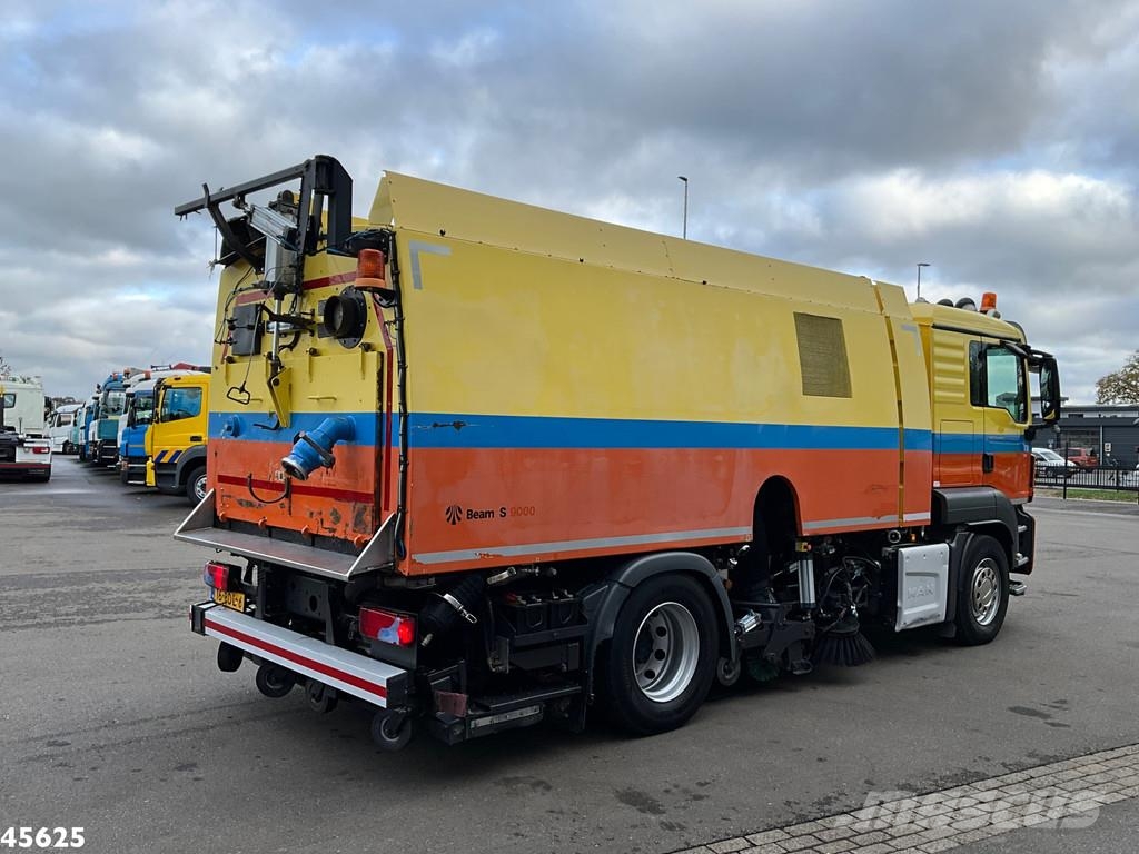 MAN TGS 18.440 Euro 6 Beam S9000 Wegdekreiniger links Sweeper trucks