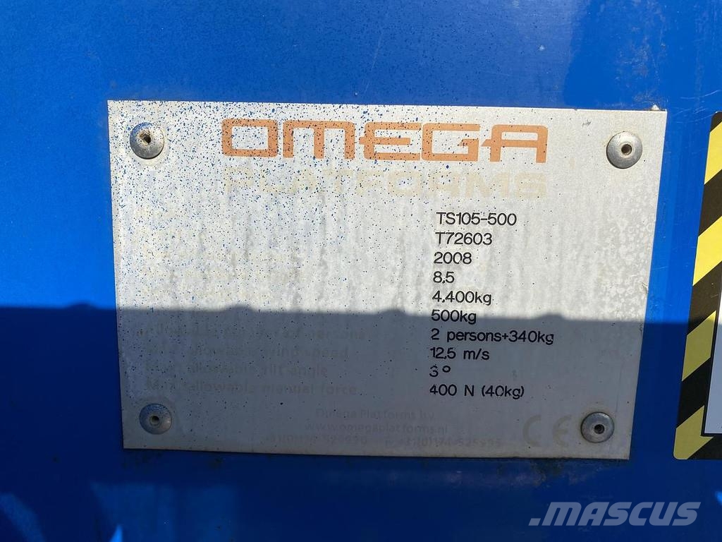 Omega Platforms TS105-500, Rups schaarhoogwerker Andere liften en hoogwerkers