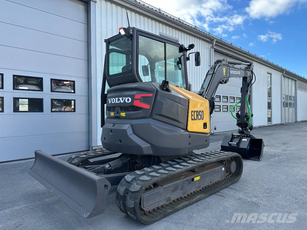 Volvo ECR50F ECR50 F grävmaskin rotortilt etc 725.000+m Miniescavatori