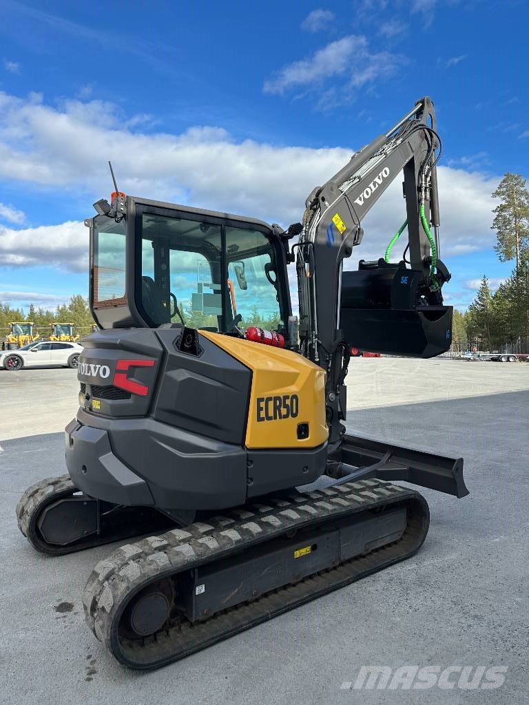 Volvo ECR50F ECR50 F grävmaskin rotortilt etc 725.000+m Miniescavatori