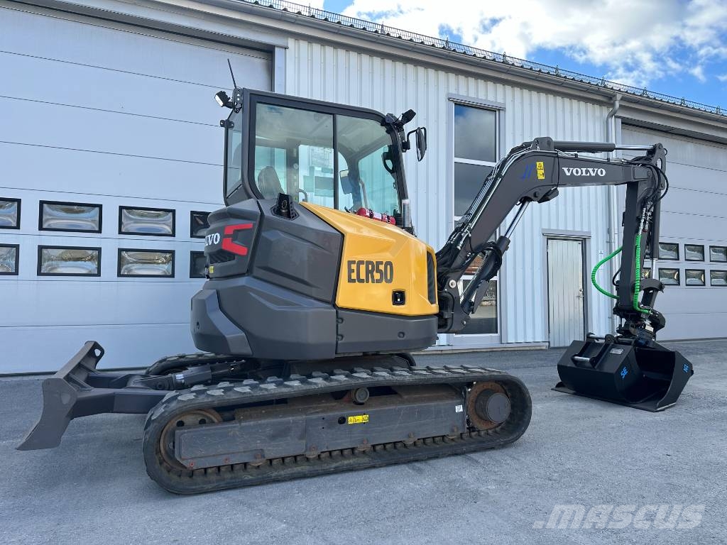 Volvo ECR50F ECR50 F grävmaskin rotortilt etc 725.000+m Miniescavatori