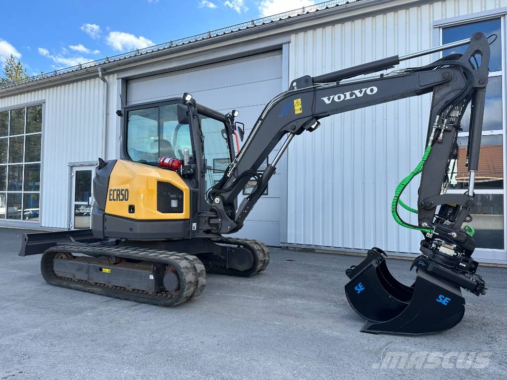 Volvo ECR50F ECR50 F grävmaskin rotortilt etc 725.000+m Miniescavatori