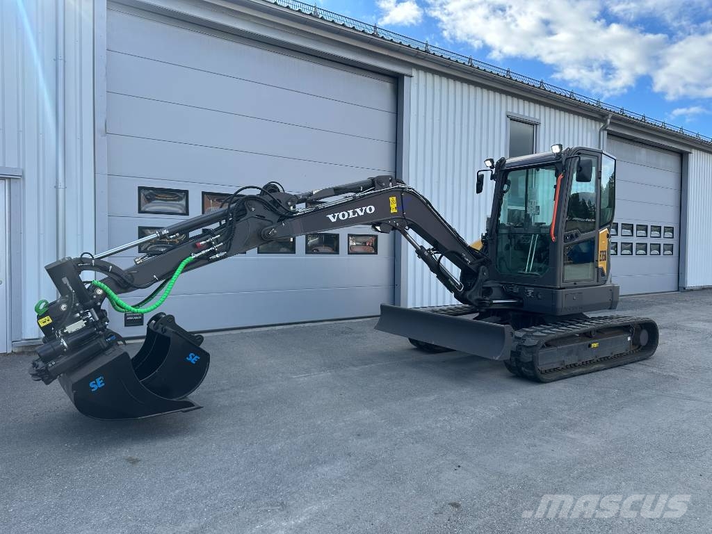 Volvo ECR50F ECR50 F grävmaskin rotortilt etc 725.000+m Miniescavatori