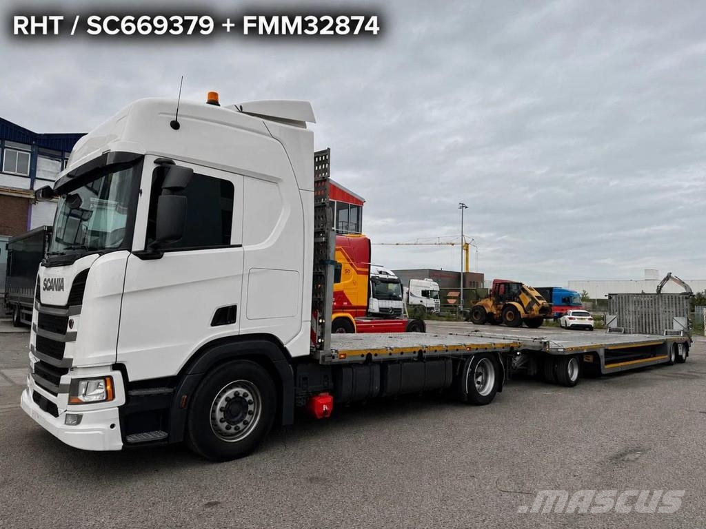 Scania R540 4X2 EURO 6 - 1 METER EXTENDABLE + FMS DIEPLAD Camiones de cama baja