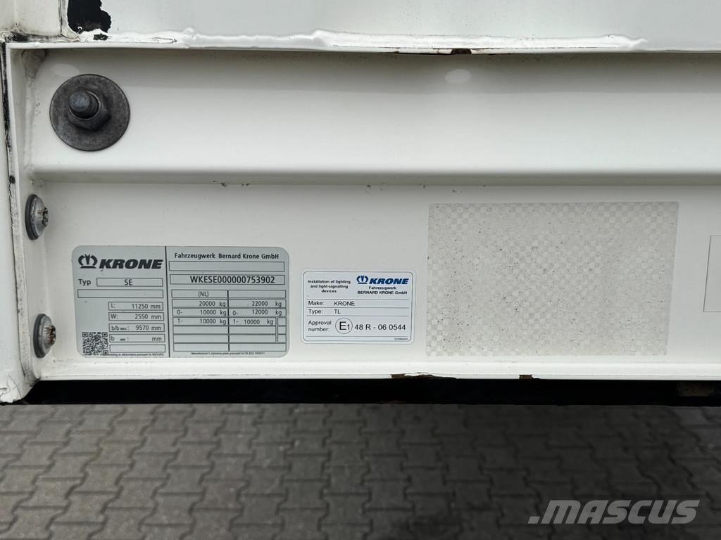 Krone City / Schuifzeil-Dak / 2500kg Laadklep / Stuur-as Schuifzeilen