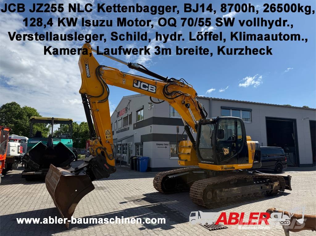 JCB JZ255 NLC OQ 70/55 Schild Versteller Kamera Paletli ekskavatörler