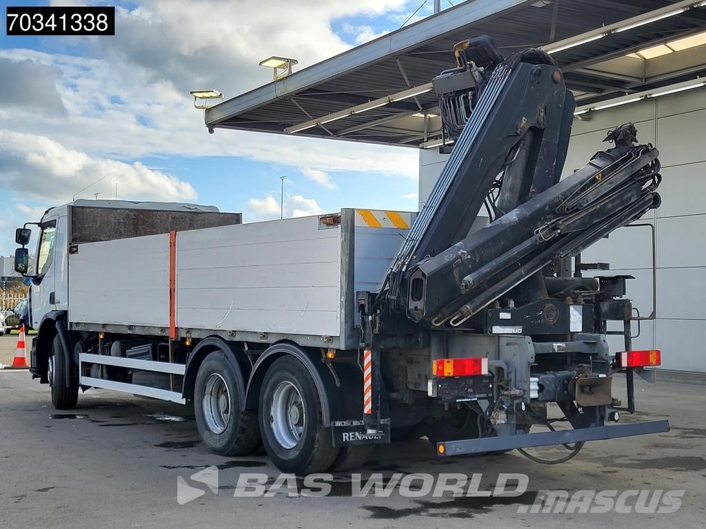 Renault Premium 410 6X4 HIAB 166 S DUO Crane Kran Steel su Tovornjaki s kesonom/platojem