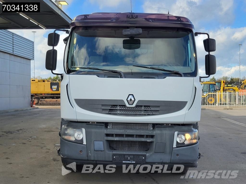 Renault Premium 410 6X4 HIAB 166 S DUO Crane Kran Steel su Platformos/ Pakrovimas iš šono