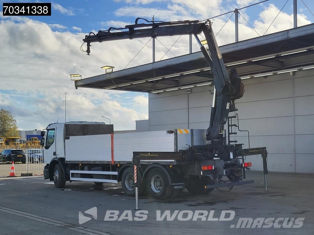 Renault Premium 410 6X4 HIAB 166 S DUO Crane Kran Steel su Tovornjaki s kesonom/platojem