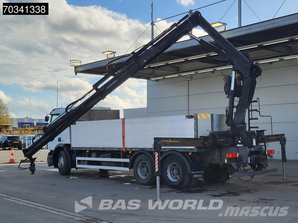 Renault Premium 410 6X4 HIAB 166 S DUO Crane Kran Steel su Tovornjaki s kesonom/platojem