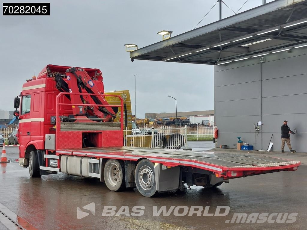 DAF XF 440 6X2 NL-Truck Transporter HMF 900-K2 Kran Wi Planbiler