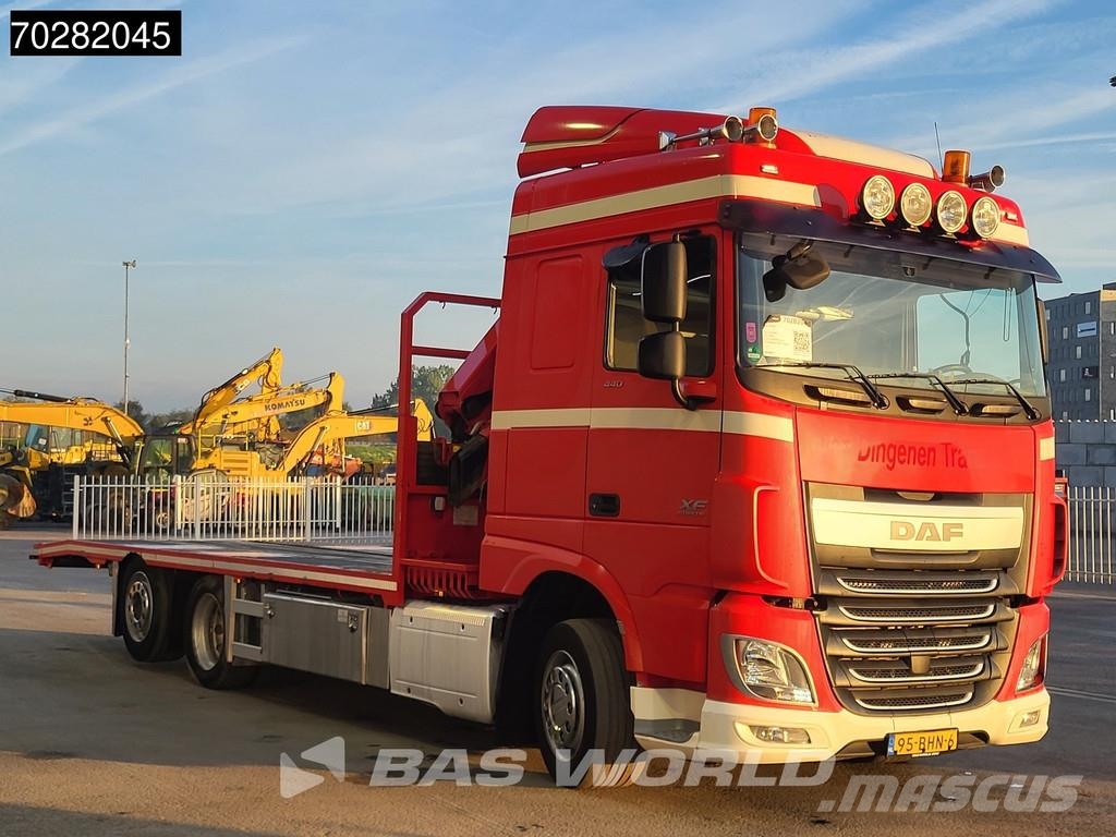 DAF XF 440 6X2 NL-Truck Transporter HMF 900-K2 Kran Wi Planbiler