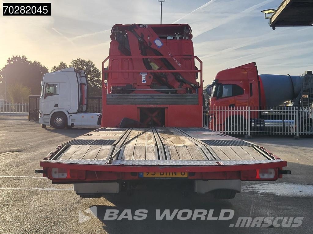 DAF XF 440 6X2 NL-Truck Transporter HMF 900-K2 Kran Wi Kamioni sa otvorenim sandukom
