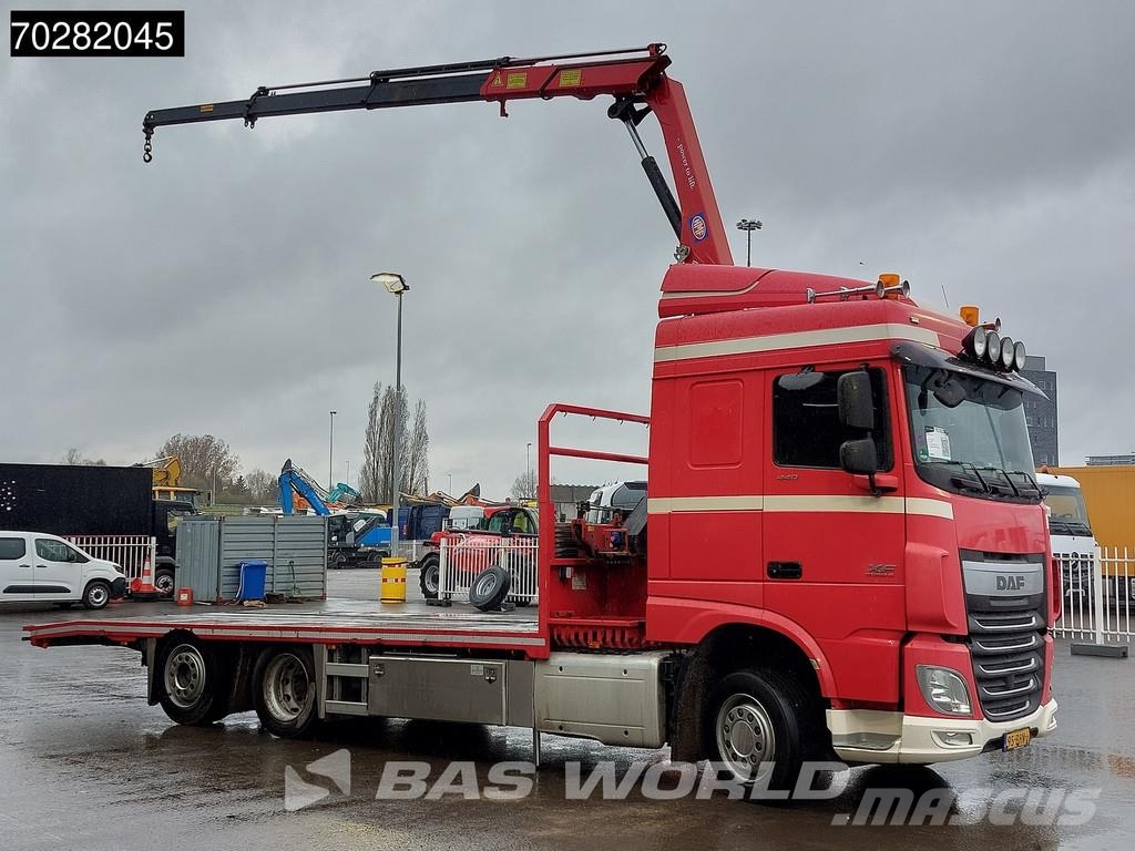 DAF XF 440 6X2 NL-Truck Transporter HMF 900-K2 Kran Wi Planbiler