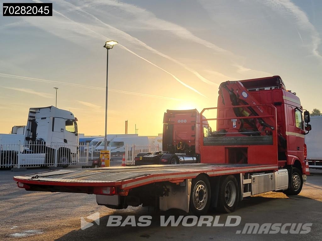 DAF XF 440 6X2 NL-Truck Transporter HMF 900-K2 Kran Wi Planbiler