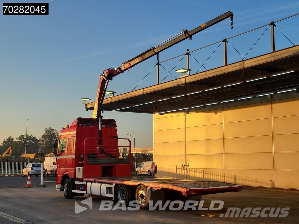 DAF XF 440 6X2 NL-Truck Transporter HMF 900-K2 Kran Wi Planbiler