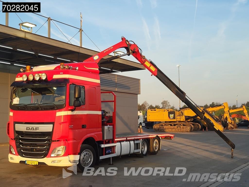 DAF XF 440 6X2 NL-Truck Transporter HMF 900-K2 Kran Wi Planbiler