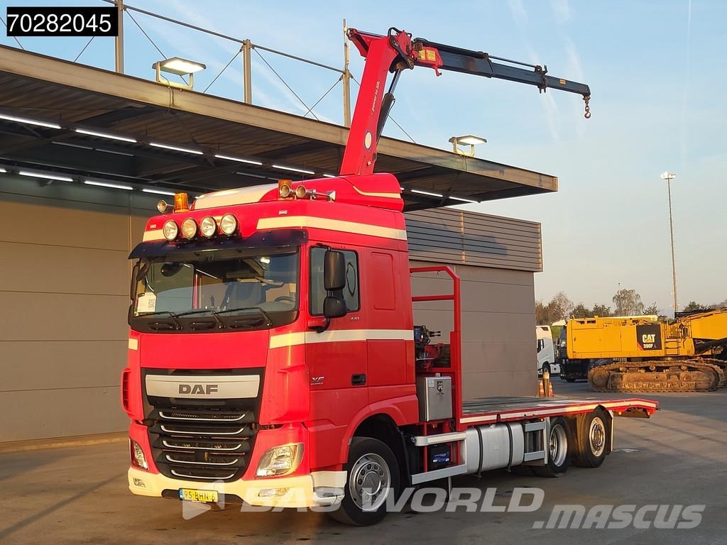 DAF XF 440 6X2 NL-Truck Transporter HMF 900-K2 Kran Wi Planbiler