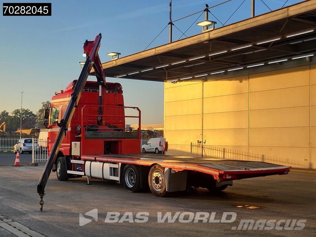DAF XF 440 6X2 NL-Truck Transporter HMF 900-K2 Kran Wi Planbiler