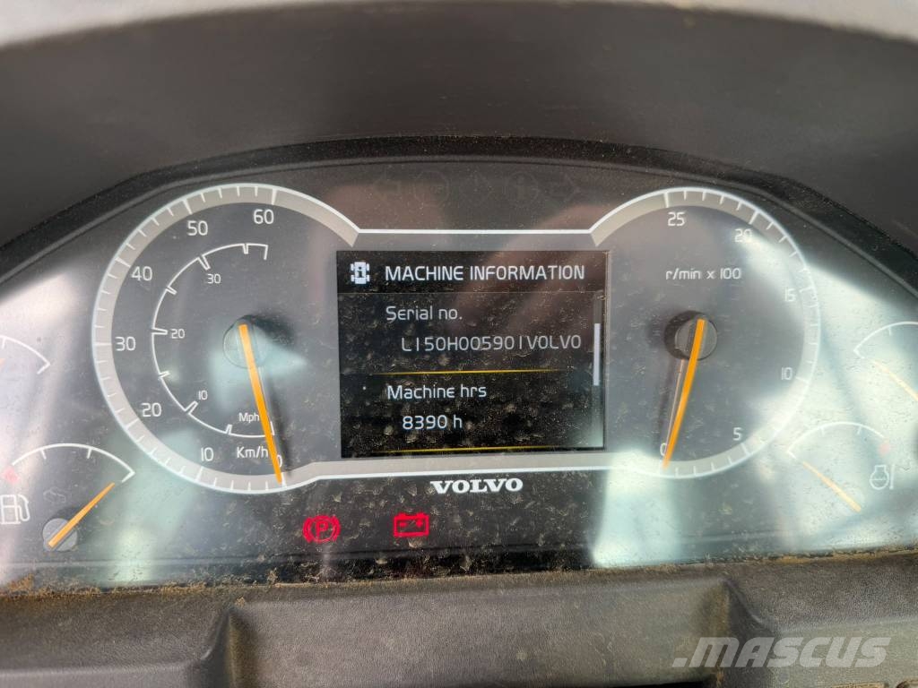Volvo L 150 H QC 3th function Gumikerekes homlokrakodók