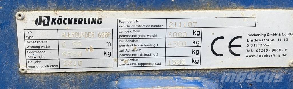 Köckerling Allrounder 600P Kultivatorer