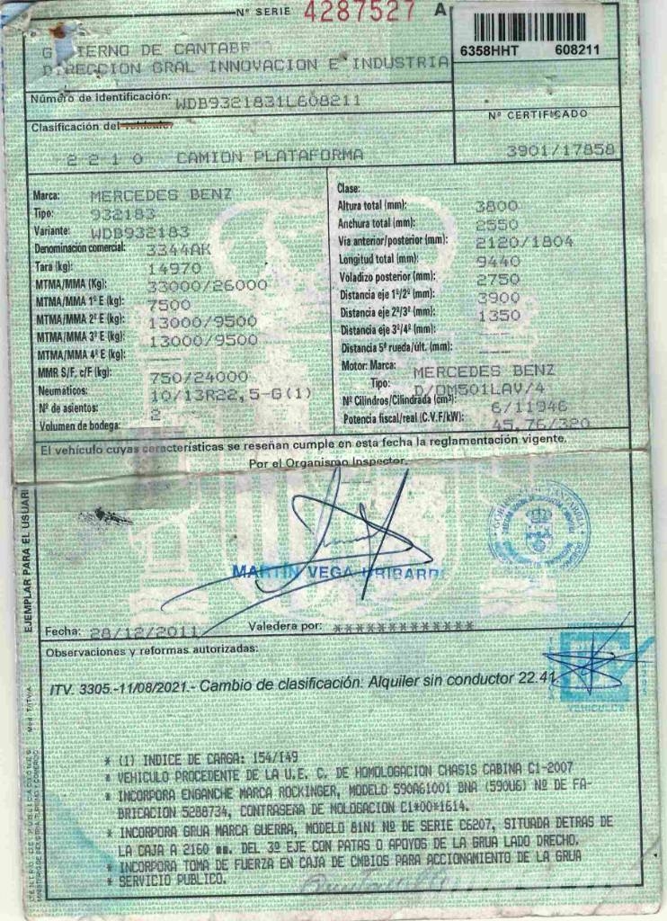 Mercedes-Benz 3344 Kamioni za prijevoz šumskih strojeva