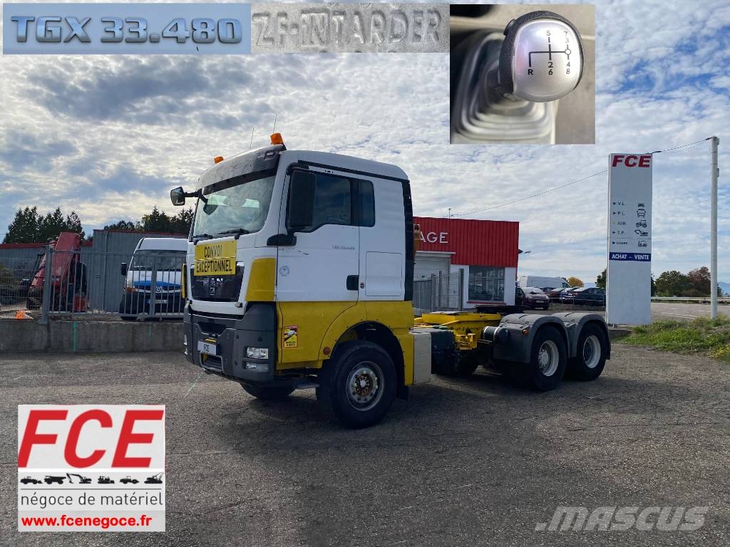 MAN TGX 33.480 6x4BLS/Retarder Origine Française Sattelzugmaschinen