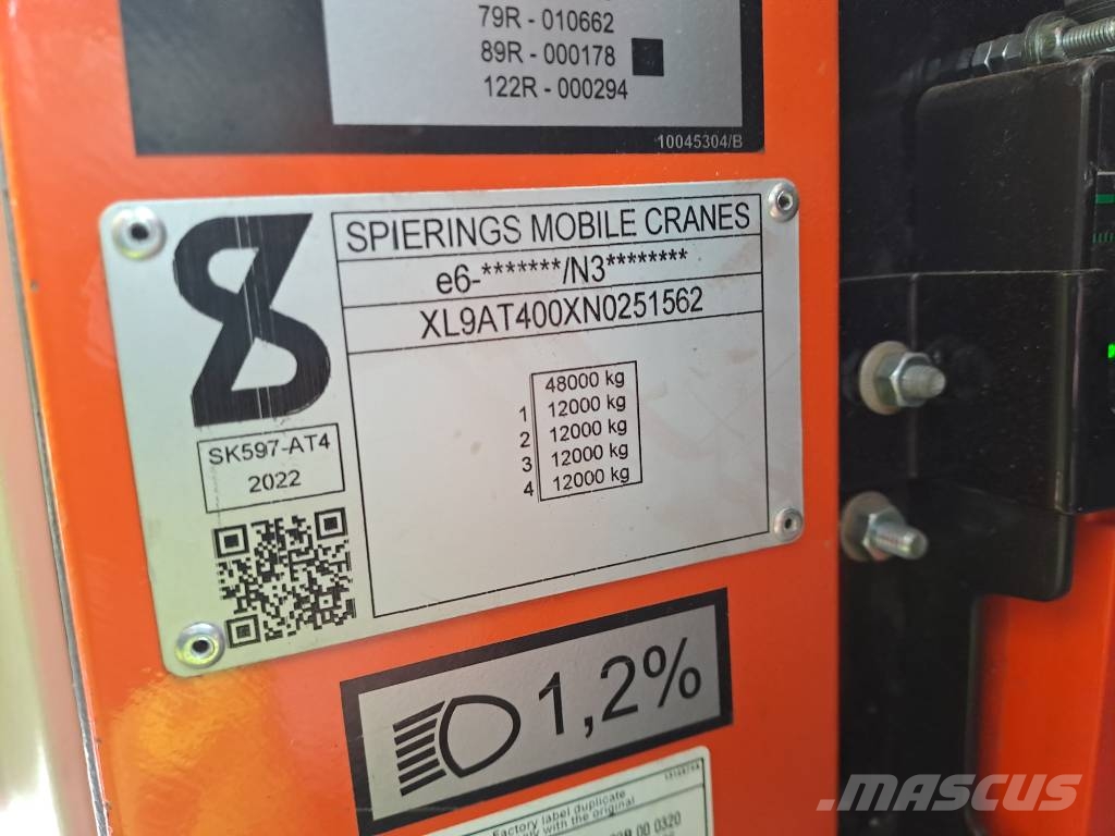 Spierings SK597AT4 E-lift (48m) Snelmontage kranen
