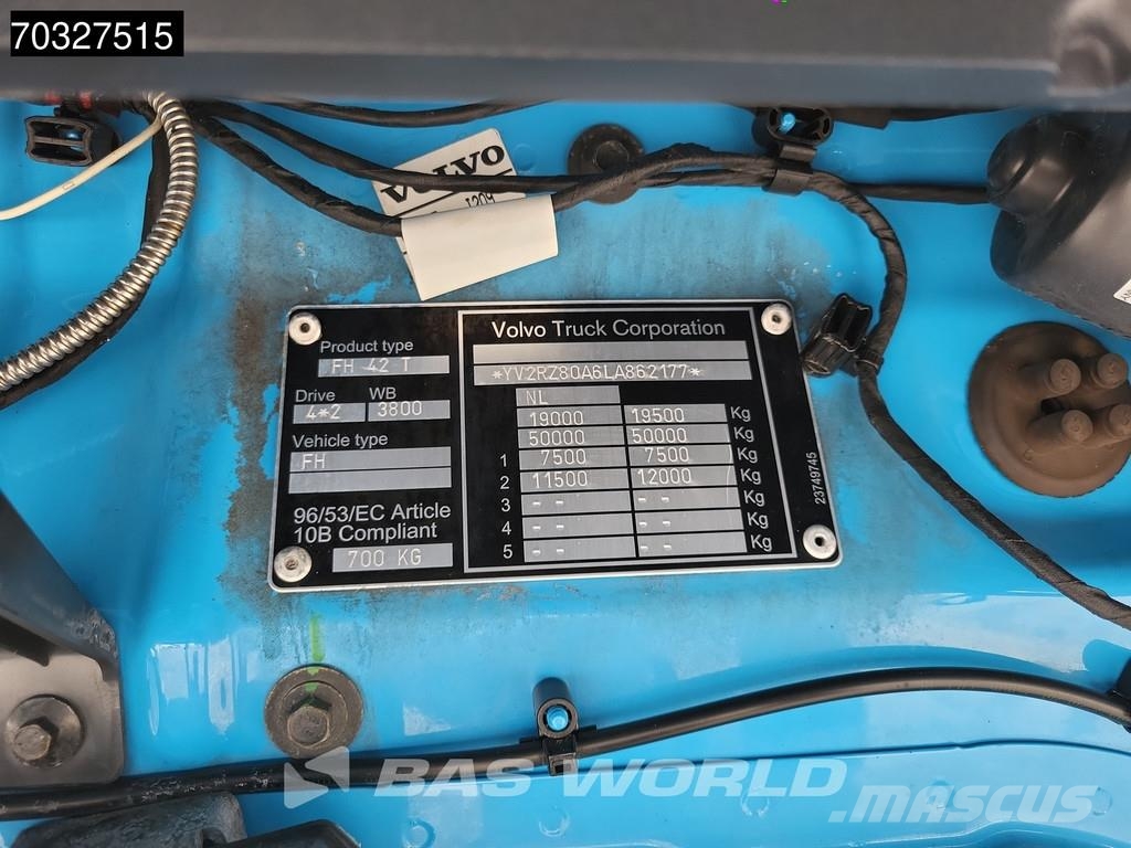 Volvo FH 460 FH 4X2 LNG NL-Truck APK 2x Tanks Standklima Trækkere