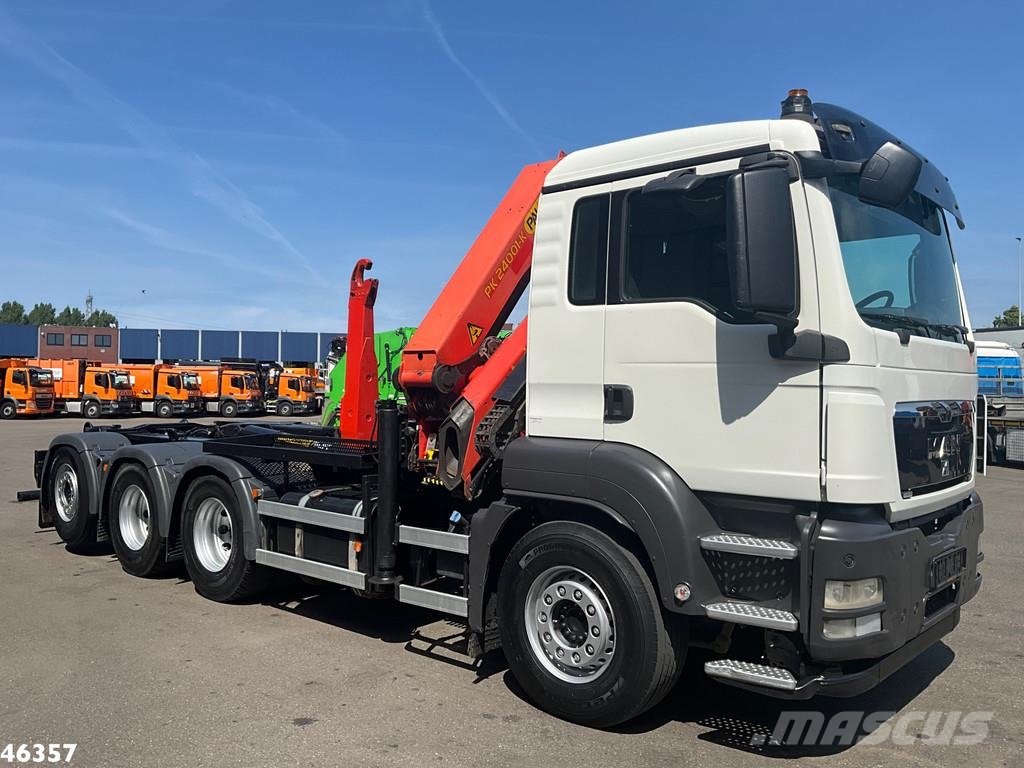 MAN TGS 32.440 8x4 Palfinger 24 Tonmeter laadkraan Camion cu carlig de ridicare