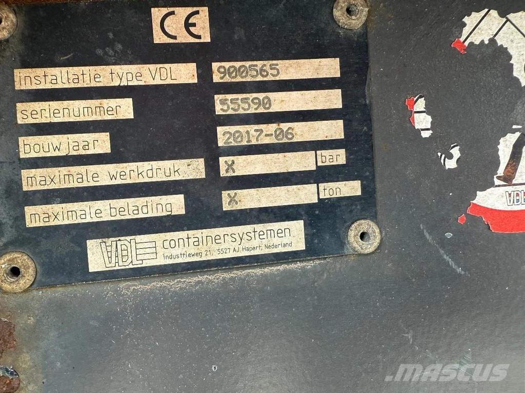 Volvo FM 410 6X2 EURO 6 VDL 21T HOOK Camiones elevadores de gancho
