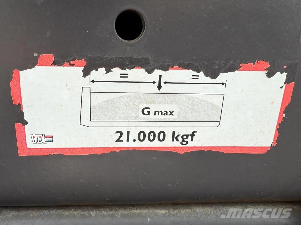 Volvo FM 410 6X2 EURO 6 VDL 21T HOOK Camiones elevadores de gancho