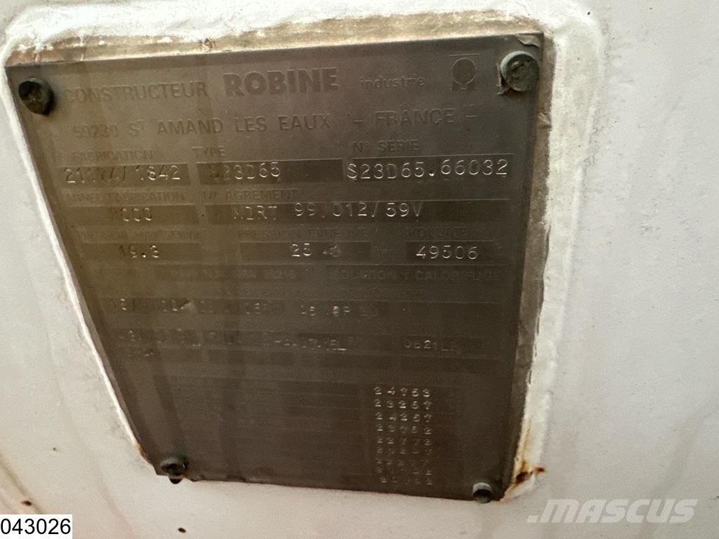 Robine Gas 49.506 Liter, LPG GPL gastank GAZ, 1 Comp. Tanker semi-trailers
