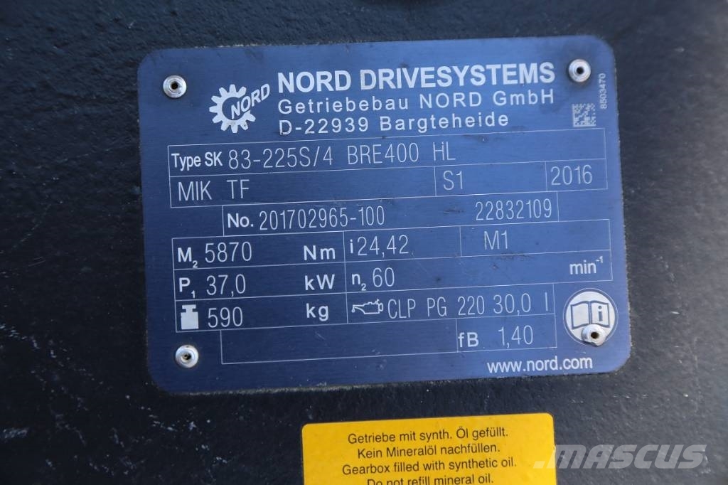Nord Drivesystems Winde für Walzasphaltsilo * NEU Impianti per asfalto