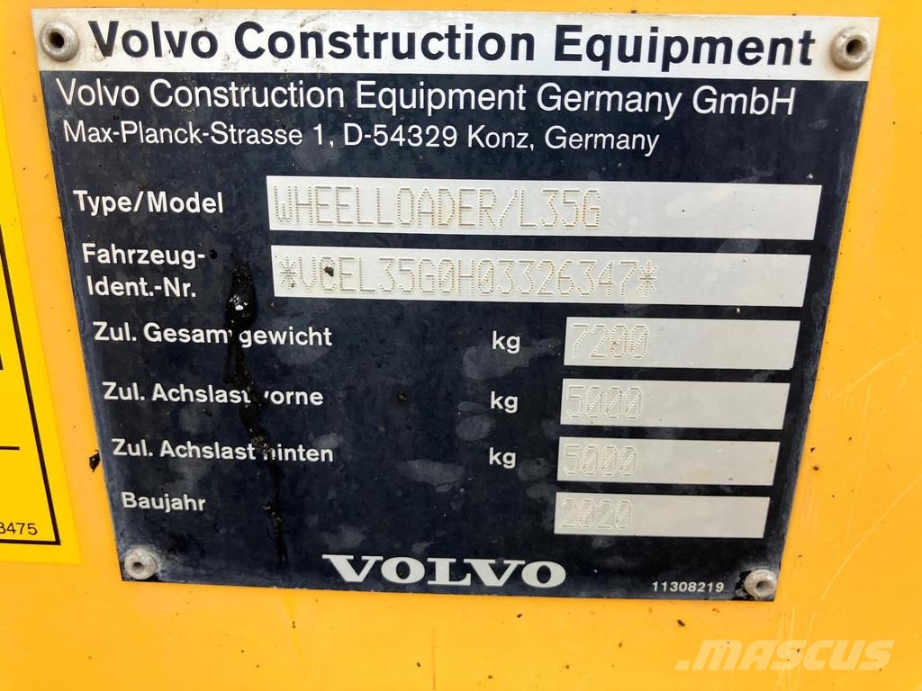 Volvo L35G Ładowarki kołowe