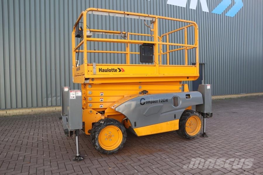 Haulotte Compact 12DX Diesel, 4x4 Drive, 12m Working Height Scissor lifts
