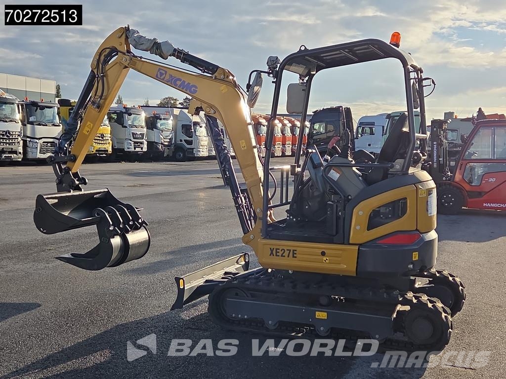 XCMG XE27 E FACTORY WARRANTY - CW / 3 BUCKETS - KUBOTA Mini excavators < 7t (Mini diggers)