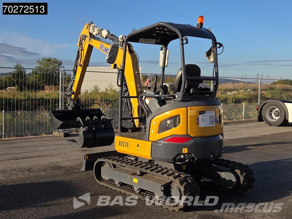 XCMG XE27 E FACTORY WARRANTY - CW / 3 BUCKETS - KUBOTA Mini excavators < 7t (Mini diggers)