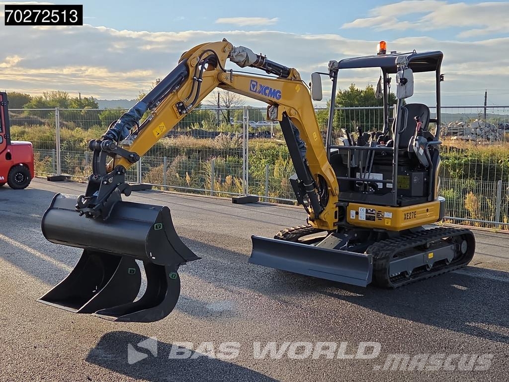 XCMG XE27 E FACTORY WARRANTY - CW / 3 BUCKETS - KUBOTA Mini excavators < 7t (Mini diggers)