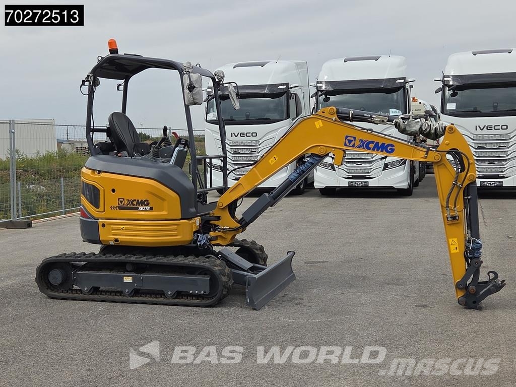 XCMG XE27 E FACTORY WARRANTY - CW / 3 BUCKETS - KUBOTA Minibagger < 7t